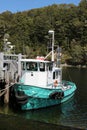 Small boat, Pearl Harbour, Manapouri, New Zealand Royalty Free Stock Photo