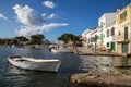 Small boat in Porto Colom Royalty Free Stock Photo