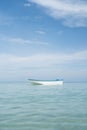 Small boat on the sea Royalty Free Stock Photo