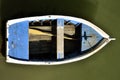 Small boat seen from above Royalty Free Stock Photo