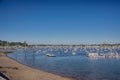 Small Boat Storage in Marblehead Harbor Royalty Free Stock Photo