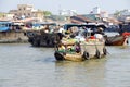 Small boat supplies drinks Royalty Free Stock Photo