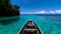Small Boat Try The Shore. Ujung Genteng Royalty Free Stock Photo