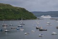 Small boats and big cruise ship