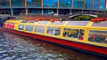 Small boats at the Birmingham Canal - BIRMINGHAM, UNITED KINGDOM - MAY 23, 2024