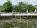 Small Boats on the Chao Phraya River, Bangkok, Thailand