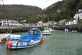 Small English harbour and fishing boats Royalty Free Stock Photo