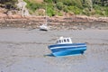 Small boats at ebb tide