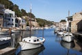 Small boats in a fishing village