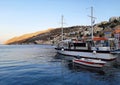 Small Boats In The Harbor Of Symi Island In Greece 05 Royalty Free Stock Photo