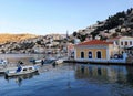 Small Boats In The Harbor Of Symi Island In Greece 08 Royalty Free Stock Photo