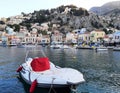 Small Boats In The Harbor Of Symi Island In Greece 10 Royalty Free Stock Photo