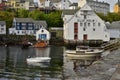 small boats Harbour Norway scandinavia port travel Royalty Free Stock Photo