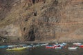 Small boats in La Gomera port Royalty Free Stock Photo