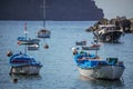 Small boats in La Gomera port Royalty Free Stock Photo