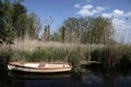 Small boats at Lake Balaton Royalty Free Stock Photo