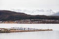 Small Boats Moored in Ornes, Norway Royalty Free Stock Photo
