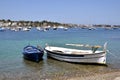 Small boats at Port CadaquÃÂ©s in Spain