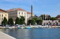 Small boats in Rovinj harbor, Rovigno, Croatia