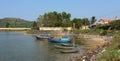 Small boats at Thi Nai bay, Quy Nhon, Vietnam