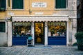 Small book bindery shop in Venice, Italy