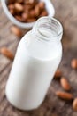 Small Bottle Of Almond Milk