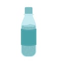 Small bottle of still water isolated on white background. Fresh clean drink in plastic container. Aqua healthy cold beverage. Stay Royalty Free Stock Photo