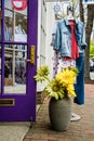 Colorful display of clothing in Easton, Maryland