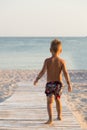 Small boy on the beach