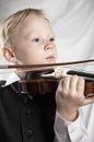 Small boy with a violin