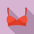 Small bra icon, flat style Royalty Free Stock Photo