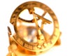 small brass sextant Royalty Free Stock Photo