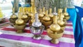 Small brass water jars