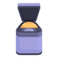 Small bread machine icon cartoon vector. Breadmaking food Royalty Free Stock Photo