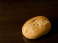 Small bread roll, brÃÂ¶tchen - breakfast roll - on dark background