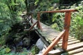 Small bridge in the valley of Munster Royalty Free Stock Photo