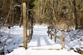 A small bridge in wintertime