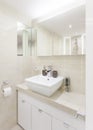 Small bright bathroom Royalty Free Stock Photo