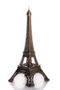 Small bronze of Eiffel tower figurine Royalty Free Stock Photo