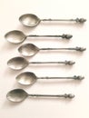 Small bronze spoons Royalty Free Stock Photo