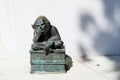 Small bronze statue of a dwarf. One of the symbols of Wroclaw