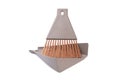 Small broom and dustpan household cleaning set isolated Royalty Free Stock Photo