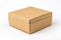 Small brown box isolated on white background Royalty Free Stock Photo