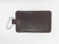 Small brown leather pouch on white isolation background Royalty Free Stock Photo