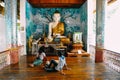 Small Buddha statue at Shwedagon Pagoda in Yangon.