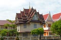 Small Buddhist temple in the Thai town