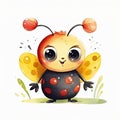 Cute Bug With Big Eyes Royalty Free Stock Photo