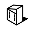 Small building icon in isometric flat design 05 Royalty Free Stock Photo