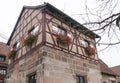 Small building with window boxes in Nuremberg Castle