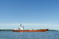 Small bulk freighter at Lake Malaren